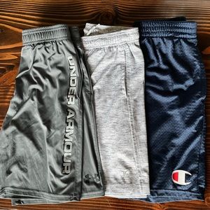 3 pairs Boys large athletic shorts -Great used condition.
